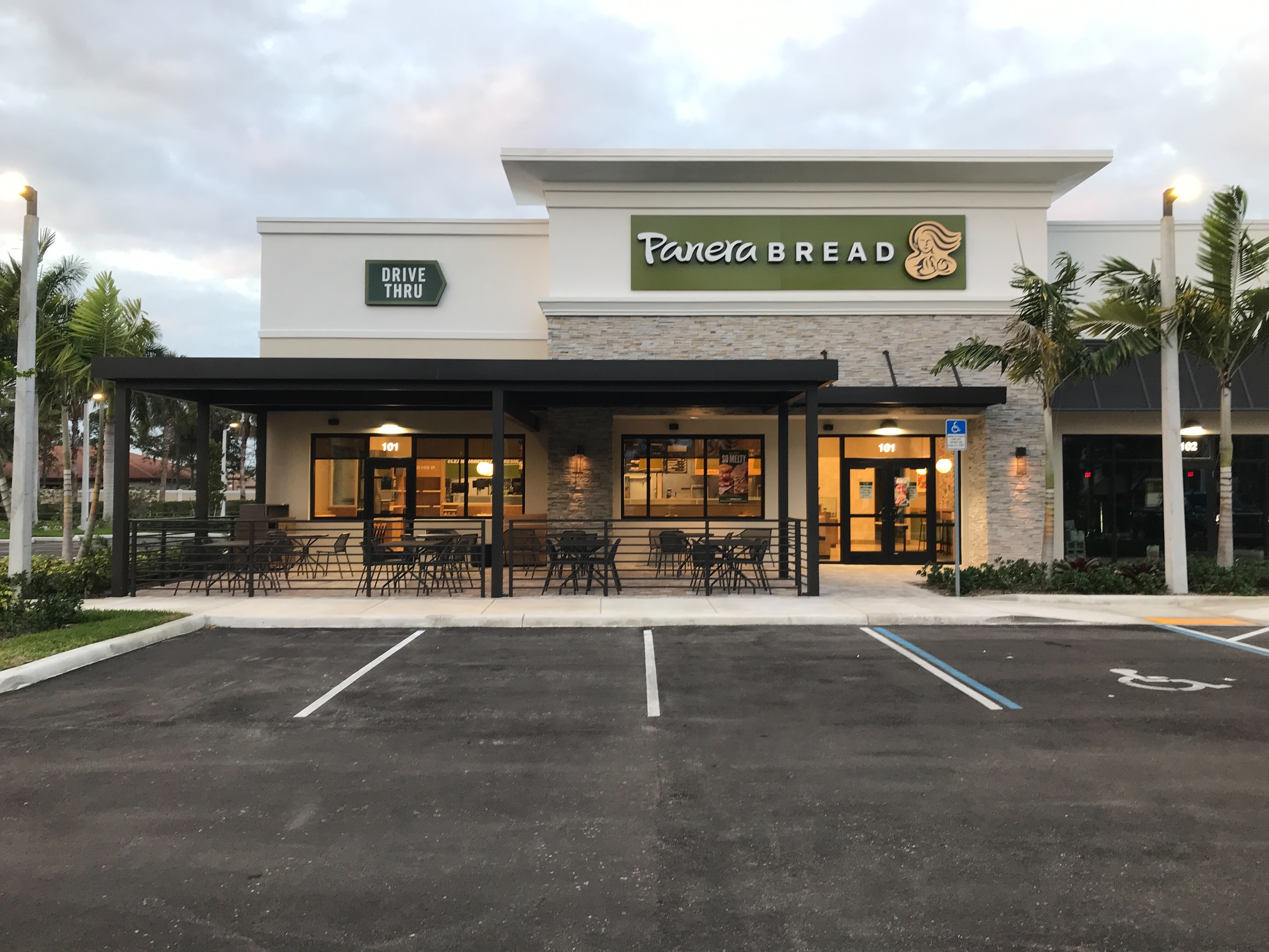 Panera Bread Delray Beach FL Cafe Front with Patio