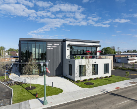 Stark County Library New Operations Center Ohio Library New Construction by Fred Olivieri Construction Company