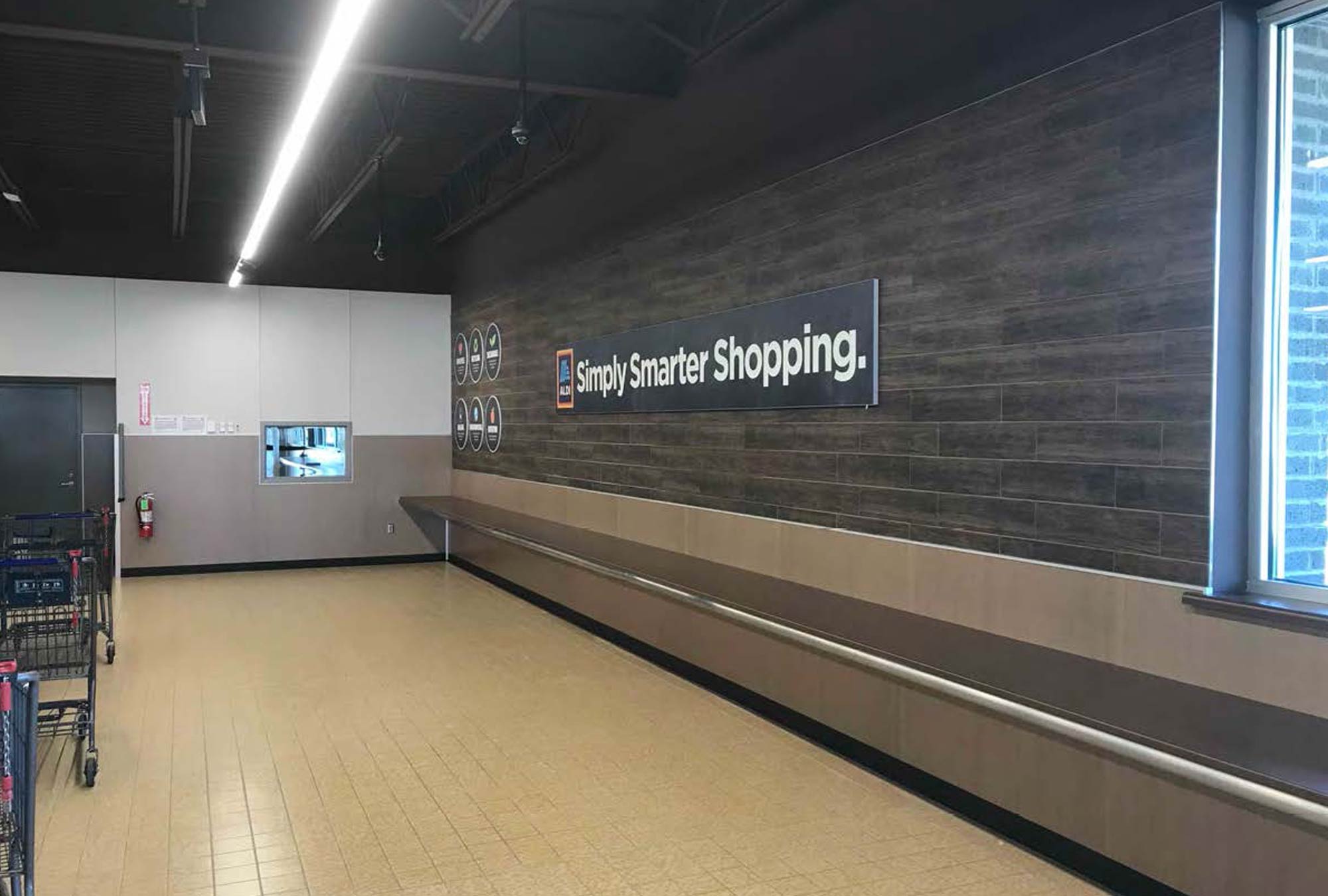 Aldi Grocery Store Construction Wooster OH Bagging Area by Fred Oliveri