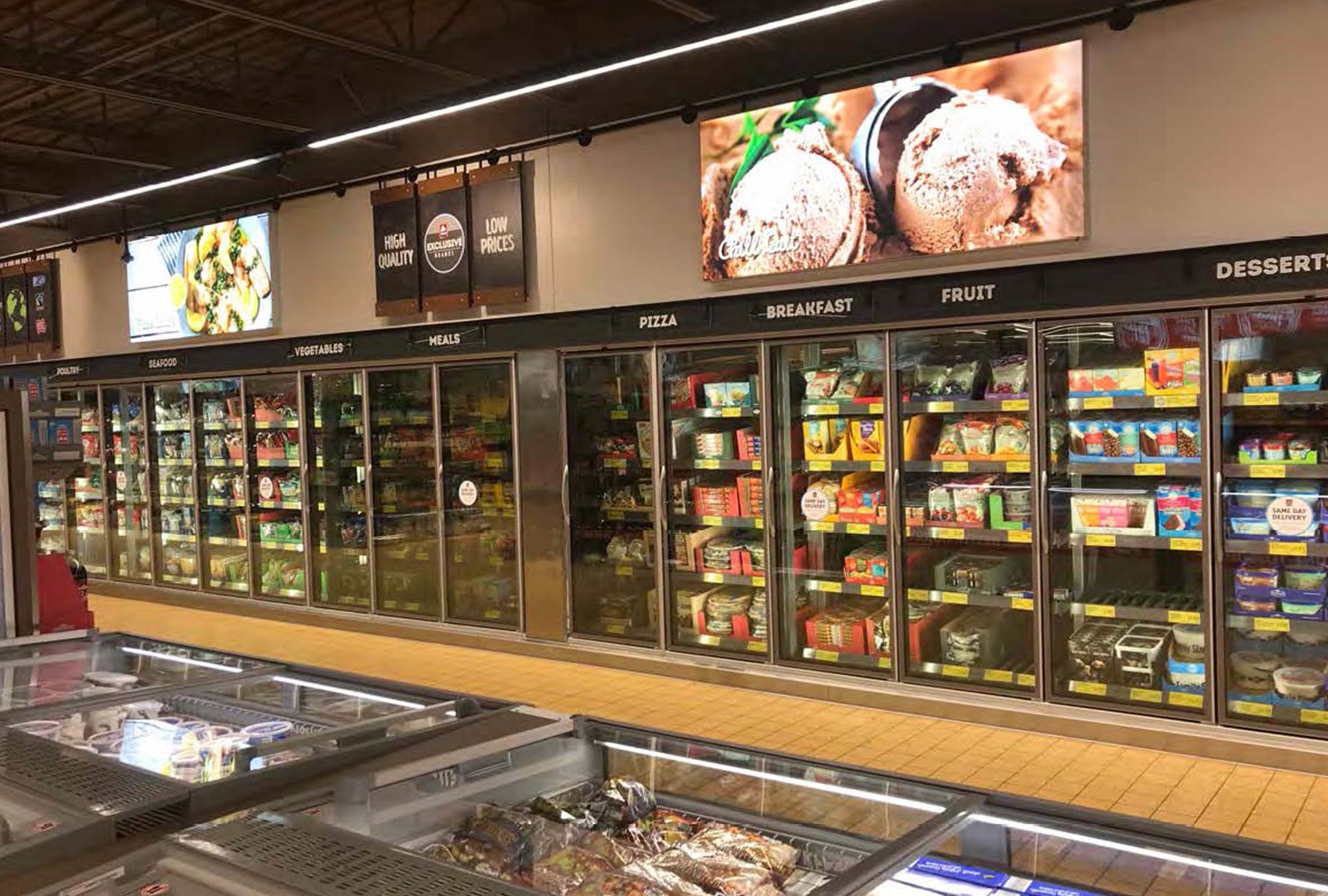Aldi Grocery Store Construction Wooster OH Frozen Section by Fred Oliveri