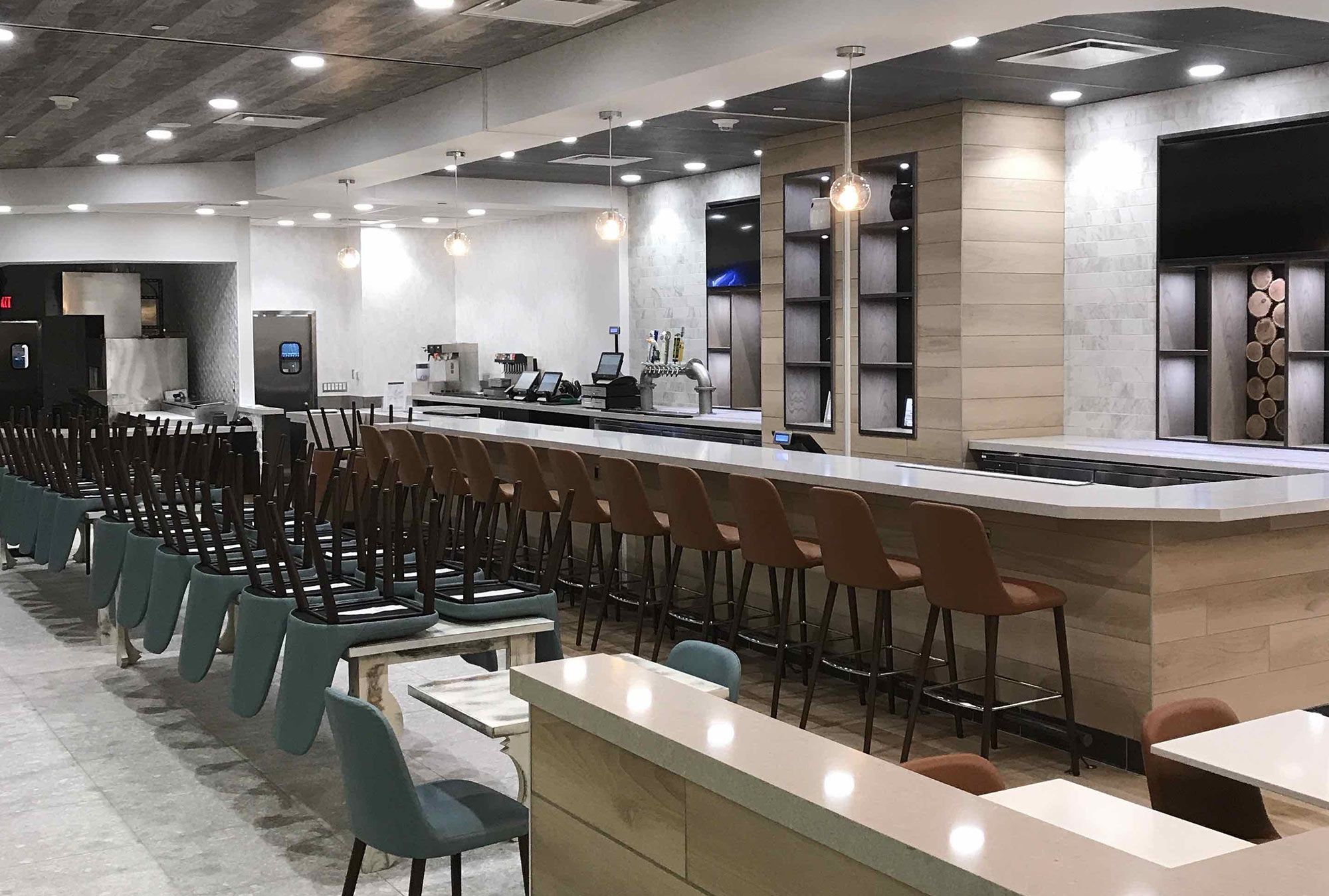 Anita's Kitchen General Contractor for Restaurant Detroit MI Bar Seating - by Fred Olivieri