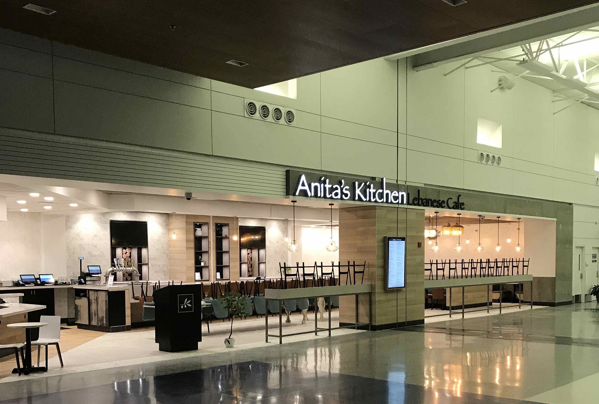 Anita's Kitchen General Contractor for Restaurant Detroit MI Front Entrance - by Fred Olivieri