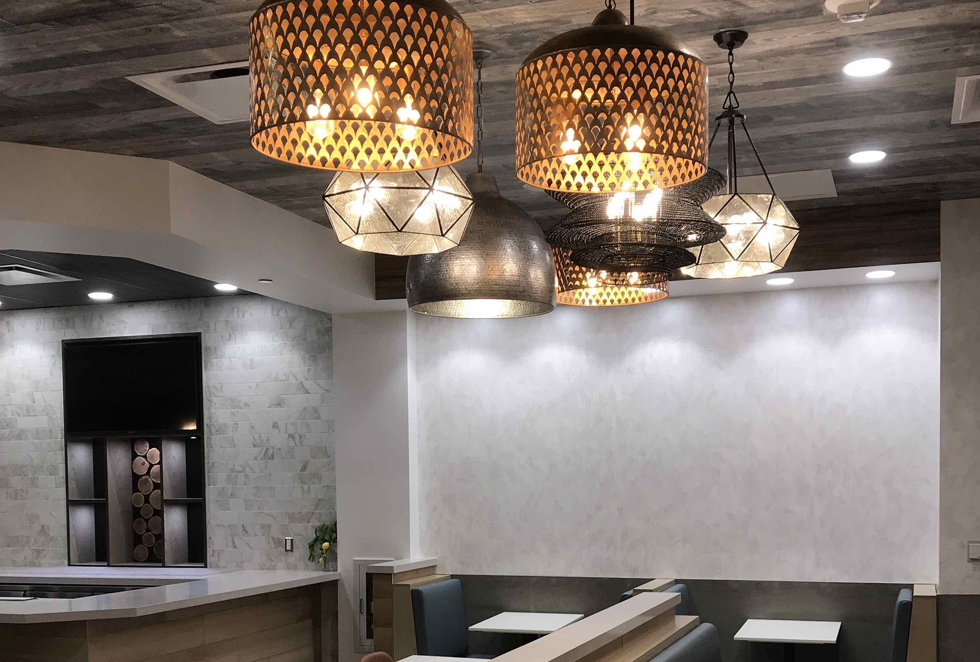 Anita's Kitchen General Contractor for Restaurant Detroit MI Lighting - by Fred Olivieri