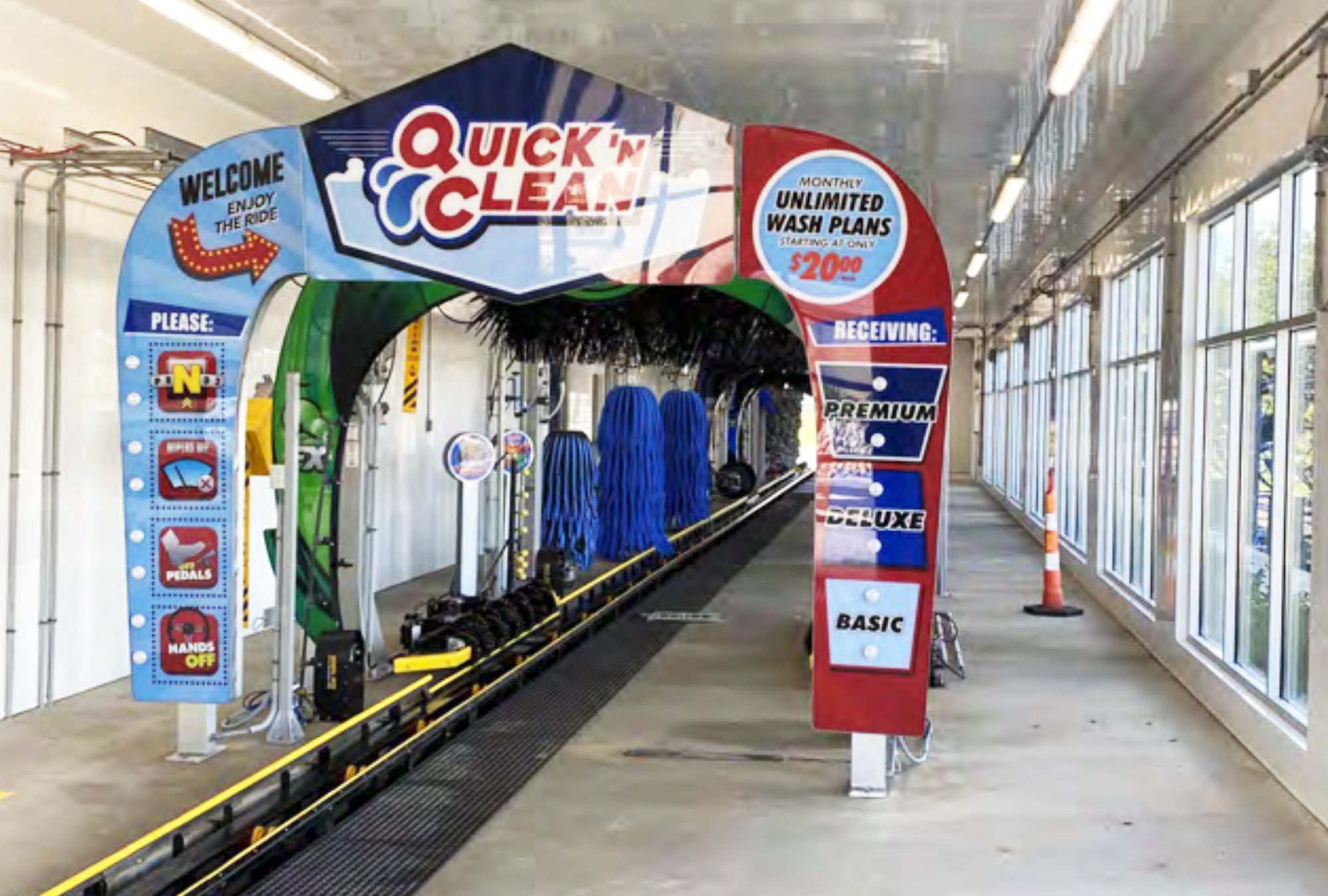 Automotive Dealership Contractors Quick Clean Drive Thru Entrance by Fred Olivieri