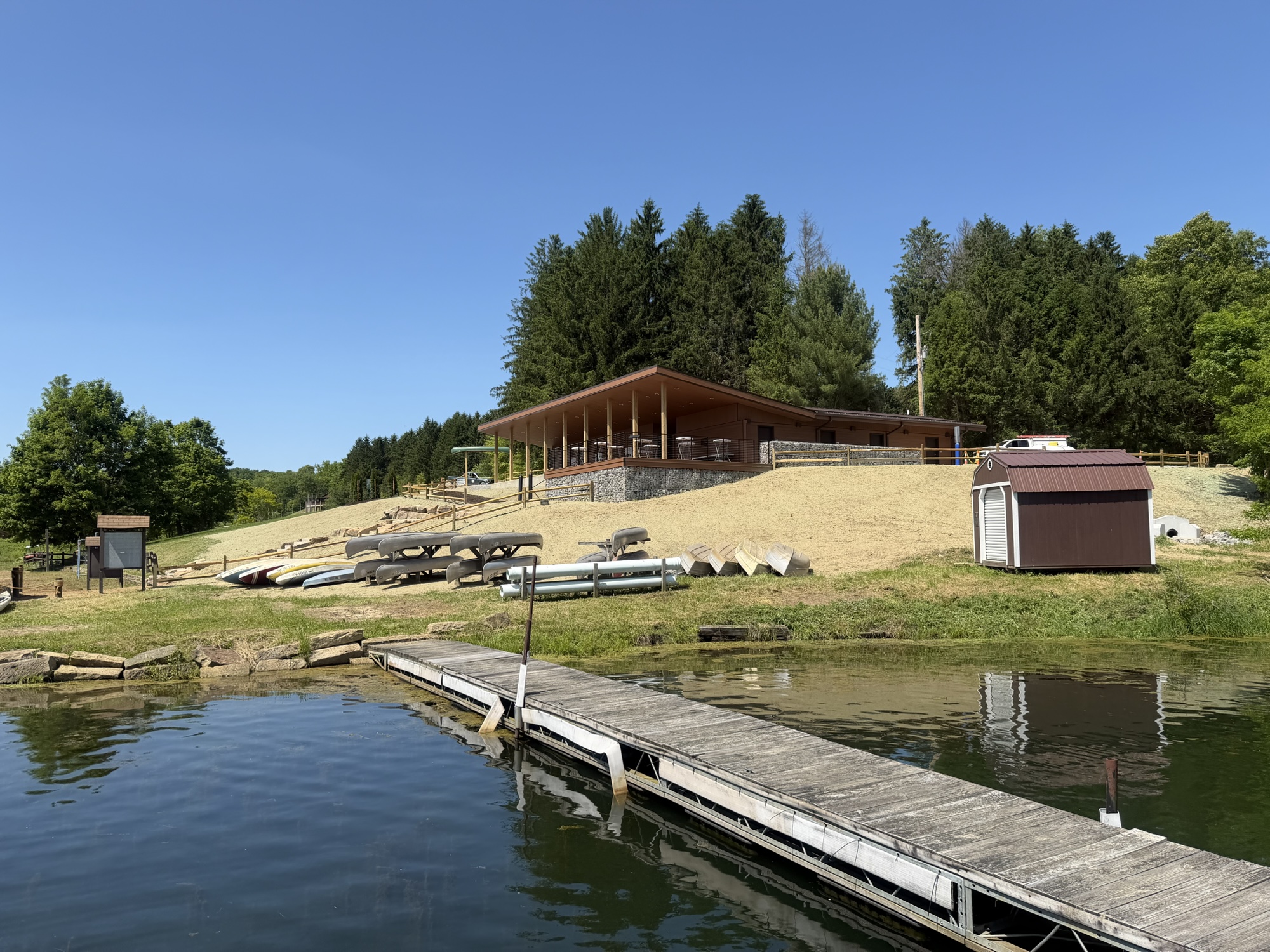 Boys Scouts of America Seven Ranges Scout Reservation new Shower Houses on Lake