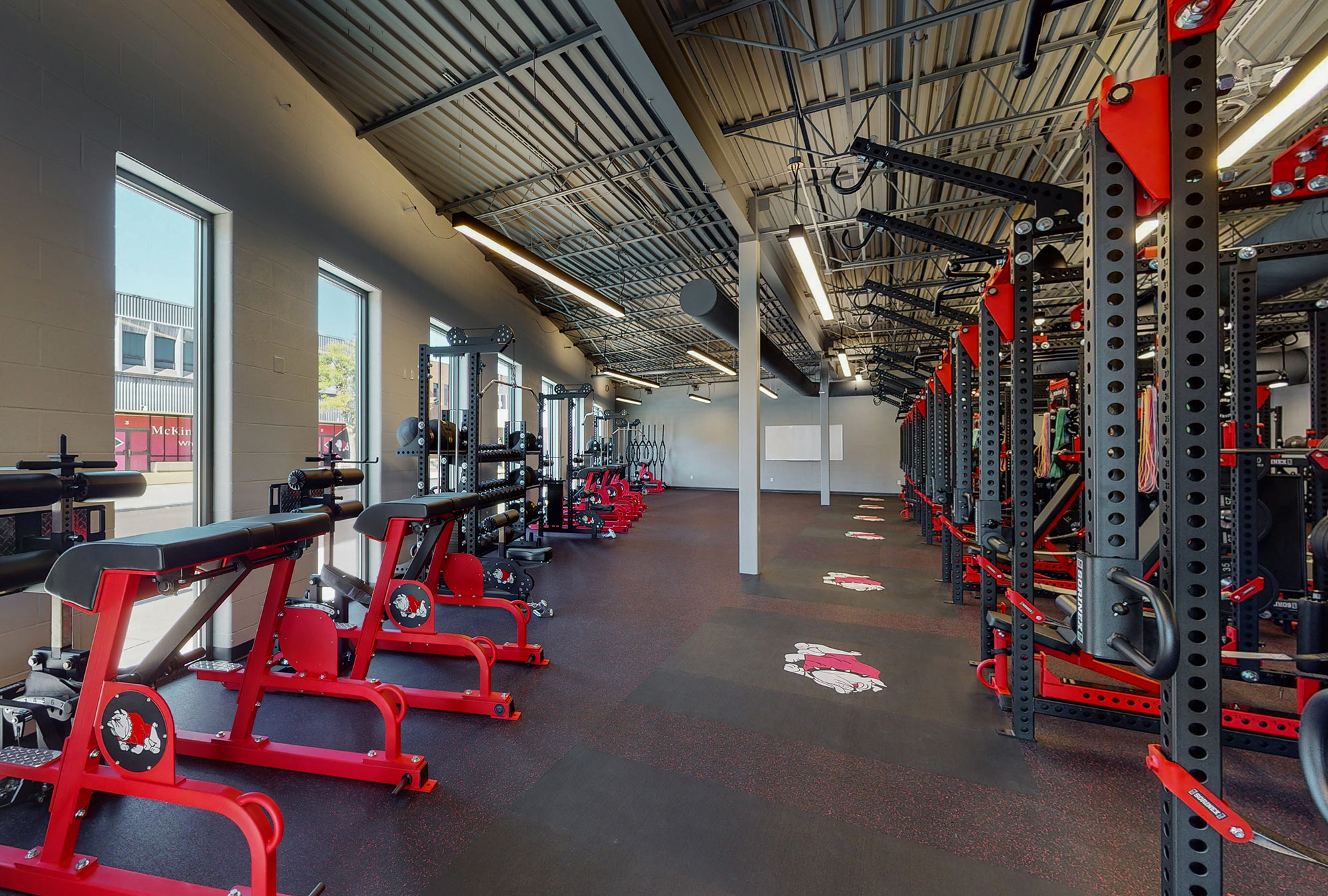 Canton City School District School Construction Company McKinley Locker Room Weight Room by Fred Oliveri