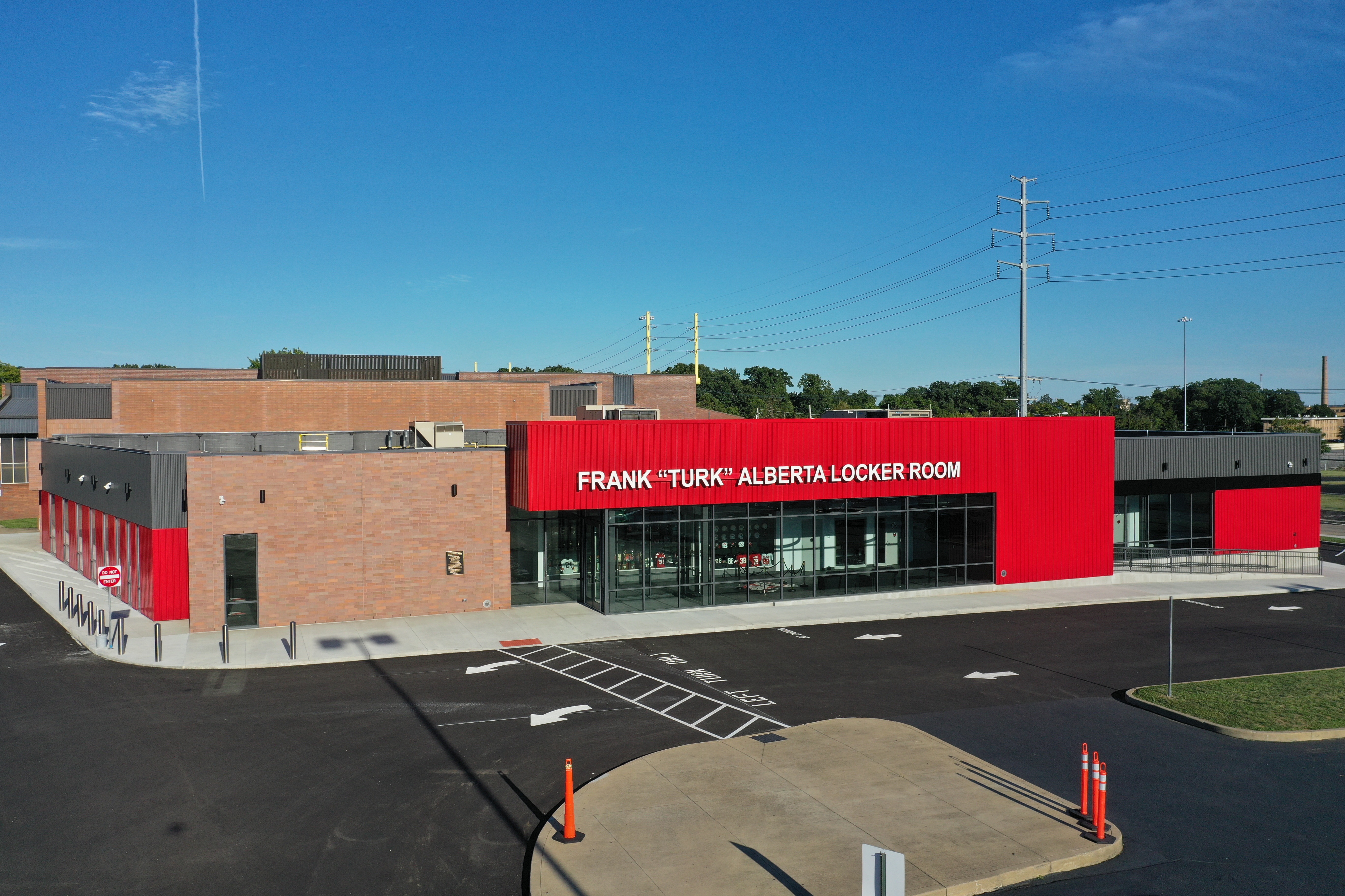 Canton McKinley High School Frank Turk Alberta Locker Room Canton OH Stark County Ohio by Pro Football Hall of Fame Construction completed by Fred Olivieri Construciton
