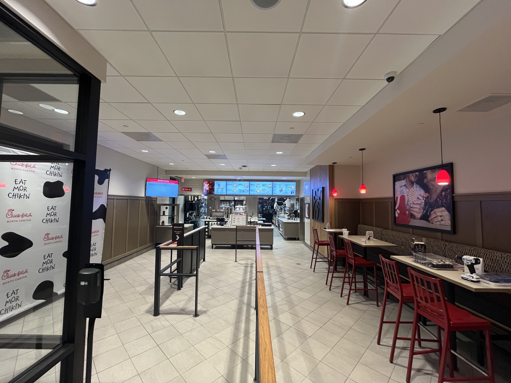Chick Fil A Quick Service Restaurant New Dining Room Layout Construction by Fred Olivieri Construction Company 1