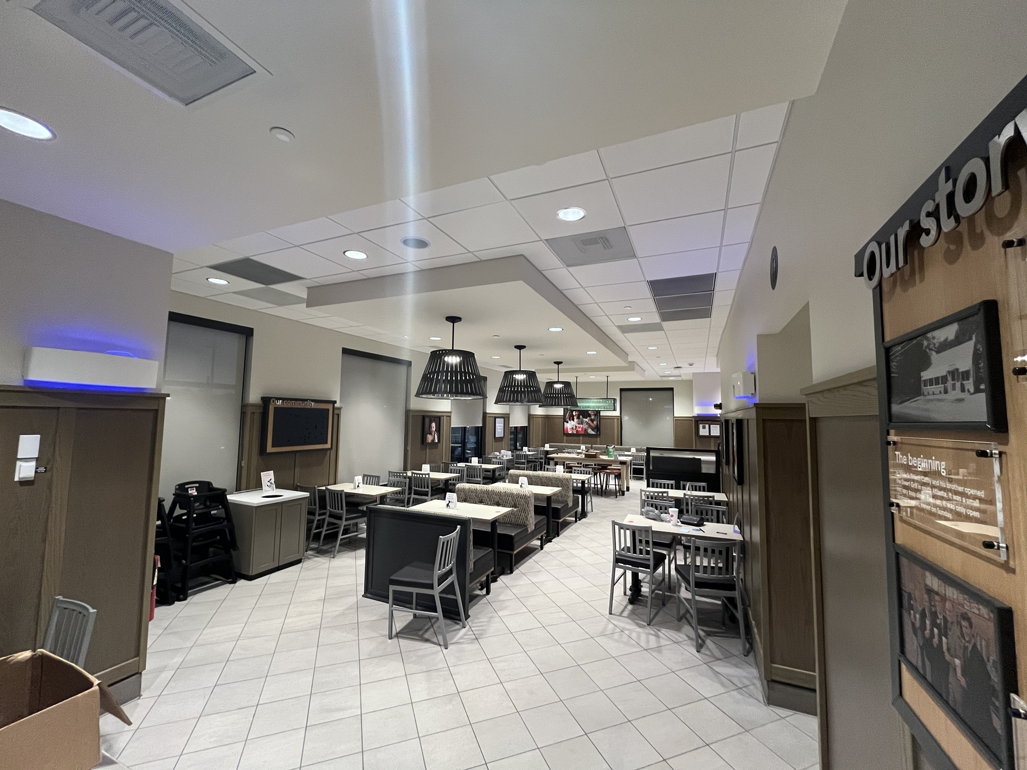 Chick Fil A Quick Service Restaurant New Dining Room Layout Construction by Fred Olivieri Construction Company 2