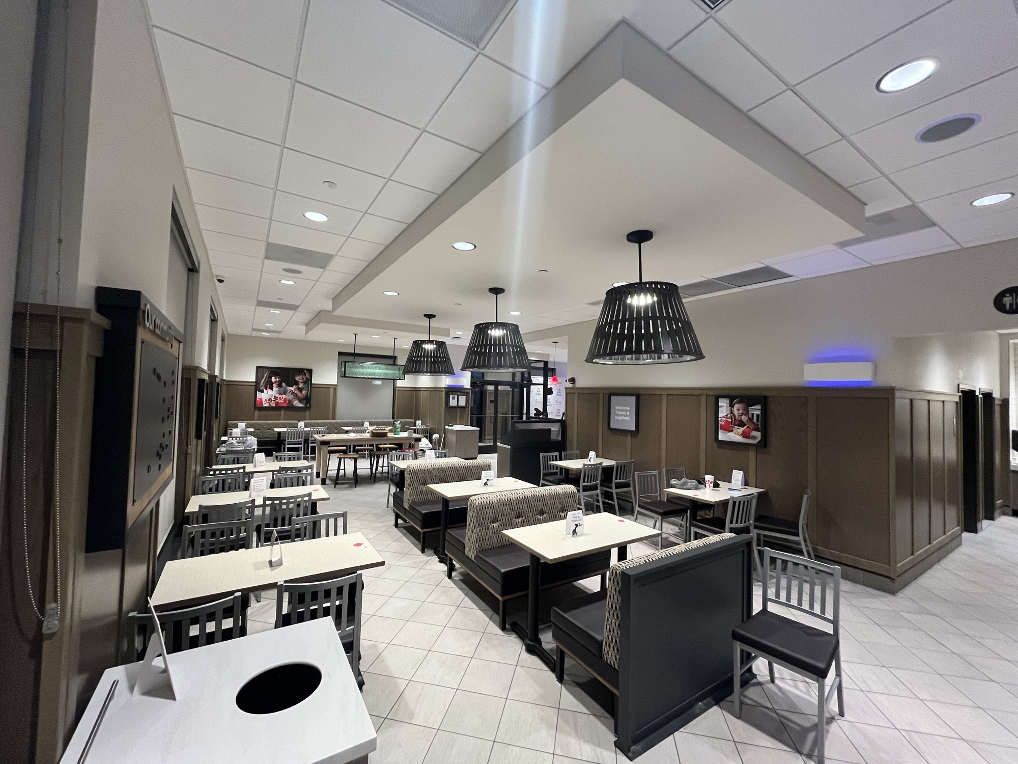 Chick Fil A Quick Service Restaurant New Dining Room Layout Construction by Fred Olivieri Construction Company 3