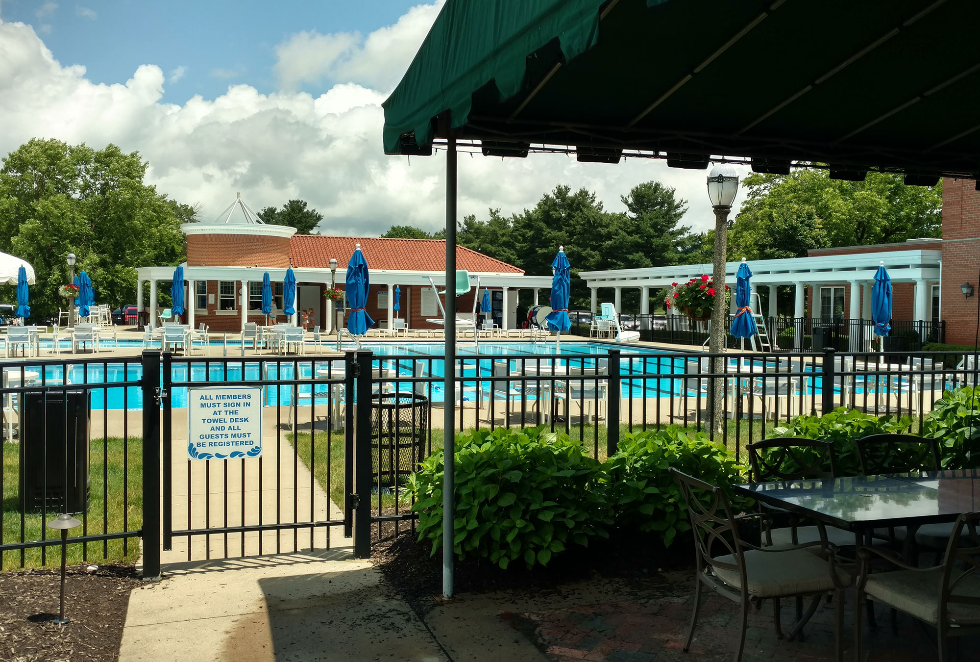 Congress Lake Country Club Golf Course Contractors Hartville OH Pool Outside - by Fred Olivieri