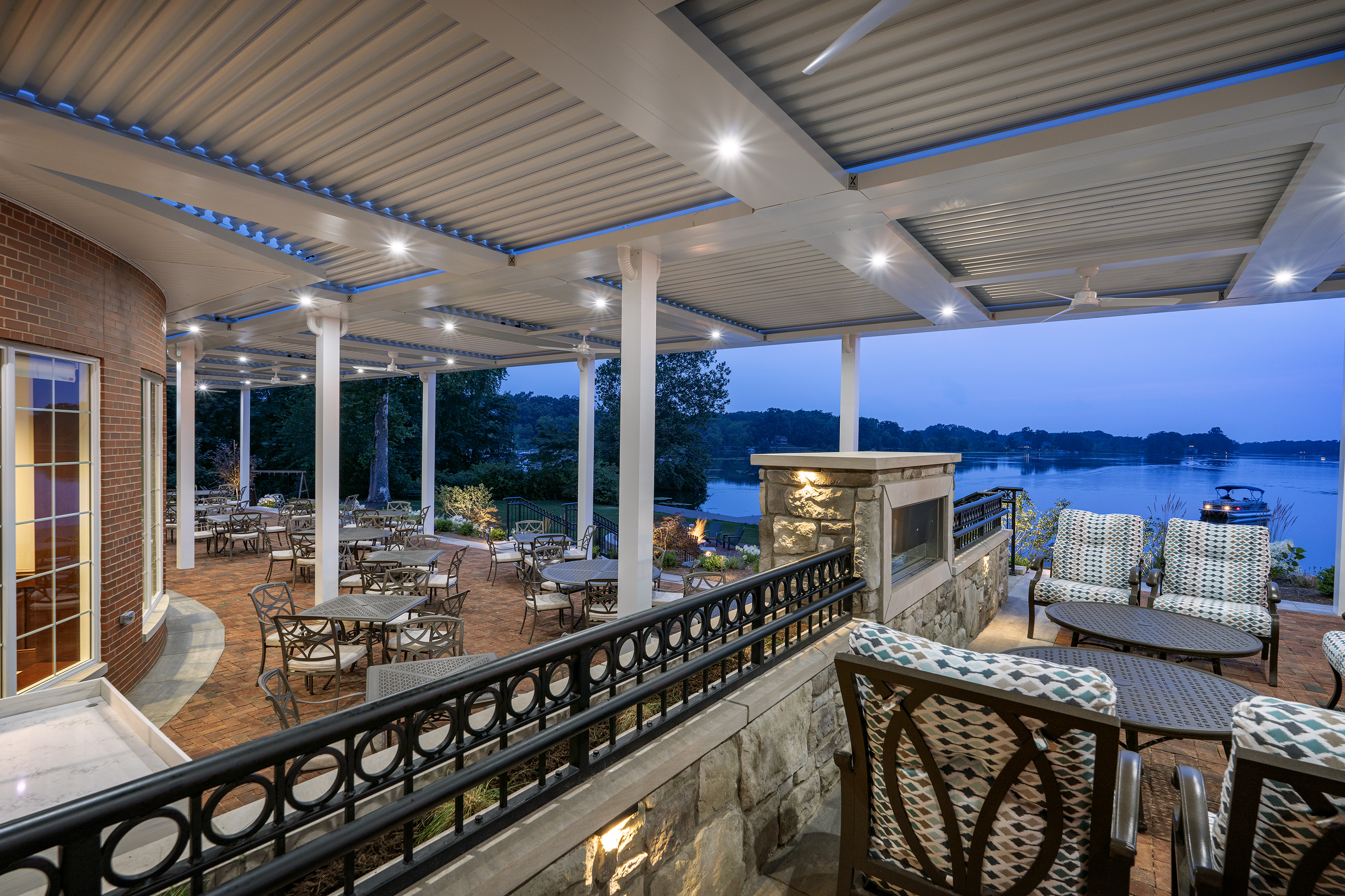 Congress Lake Country Club Hartville OH Patio with Fireplace 2