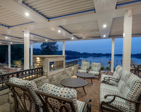 Congress Lake Country Club Hartville OH Patio with Fireplace