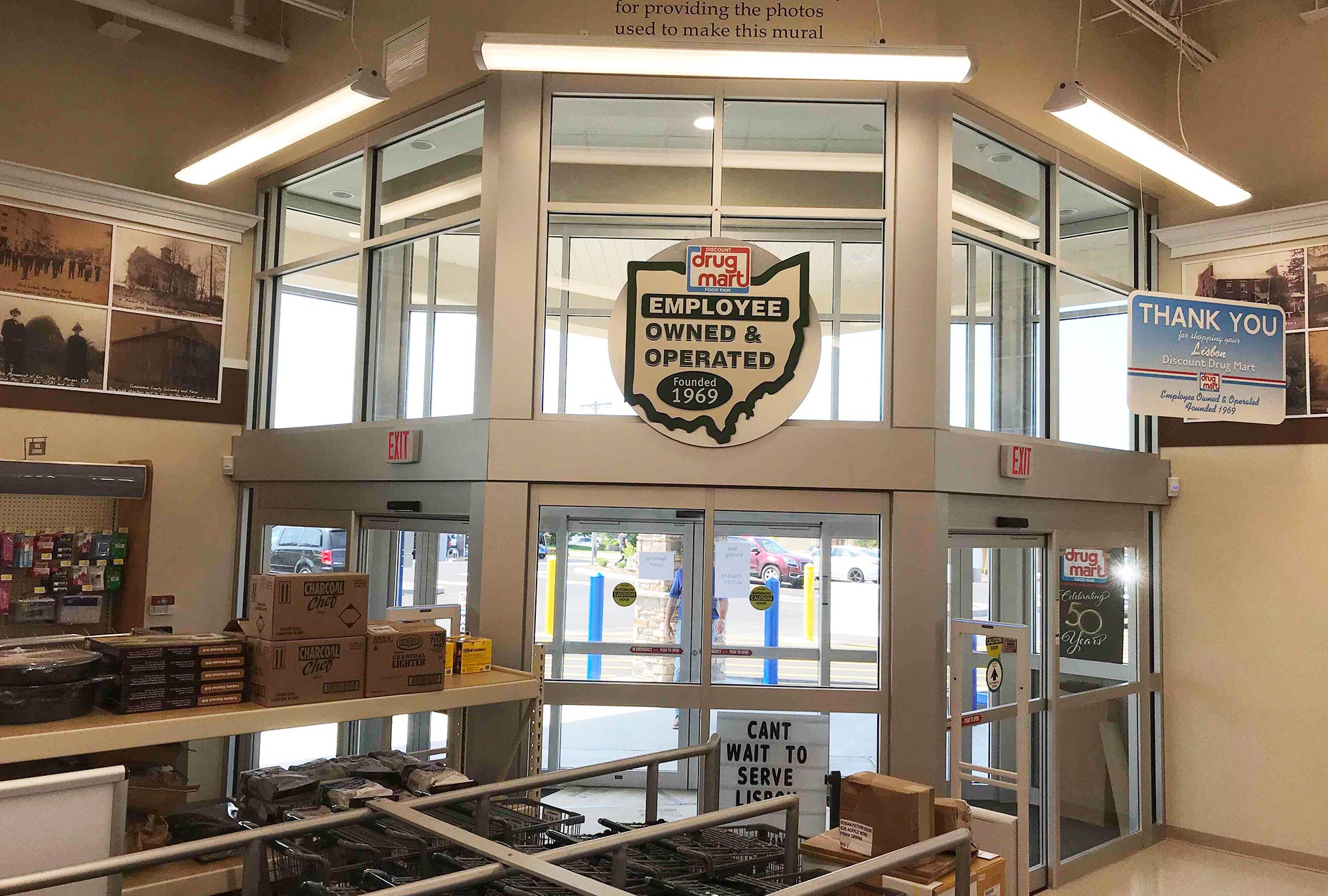 Discount Drug Mart Convenience Store Contractor Lisbon OH Front Doors by Fred Oliveri