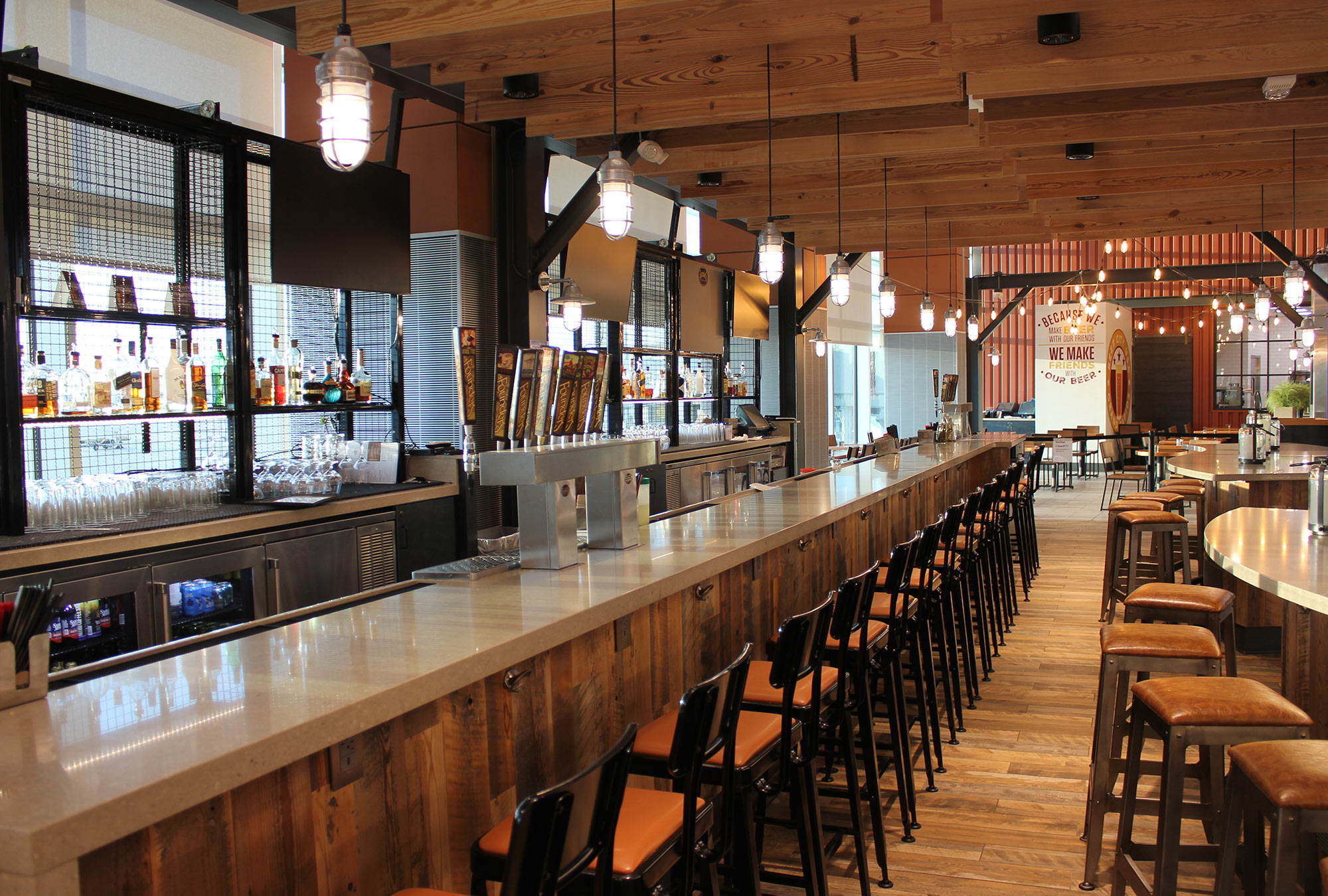 Founders Brewing Brewery Contractors Grand Rapids MI Bar Seating - by Fred Olivieri