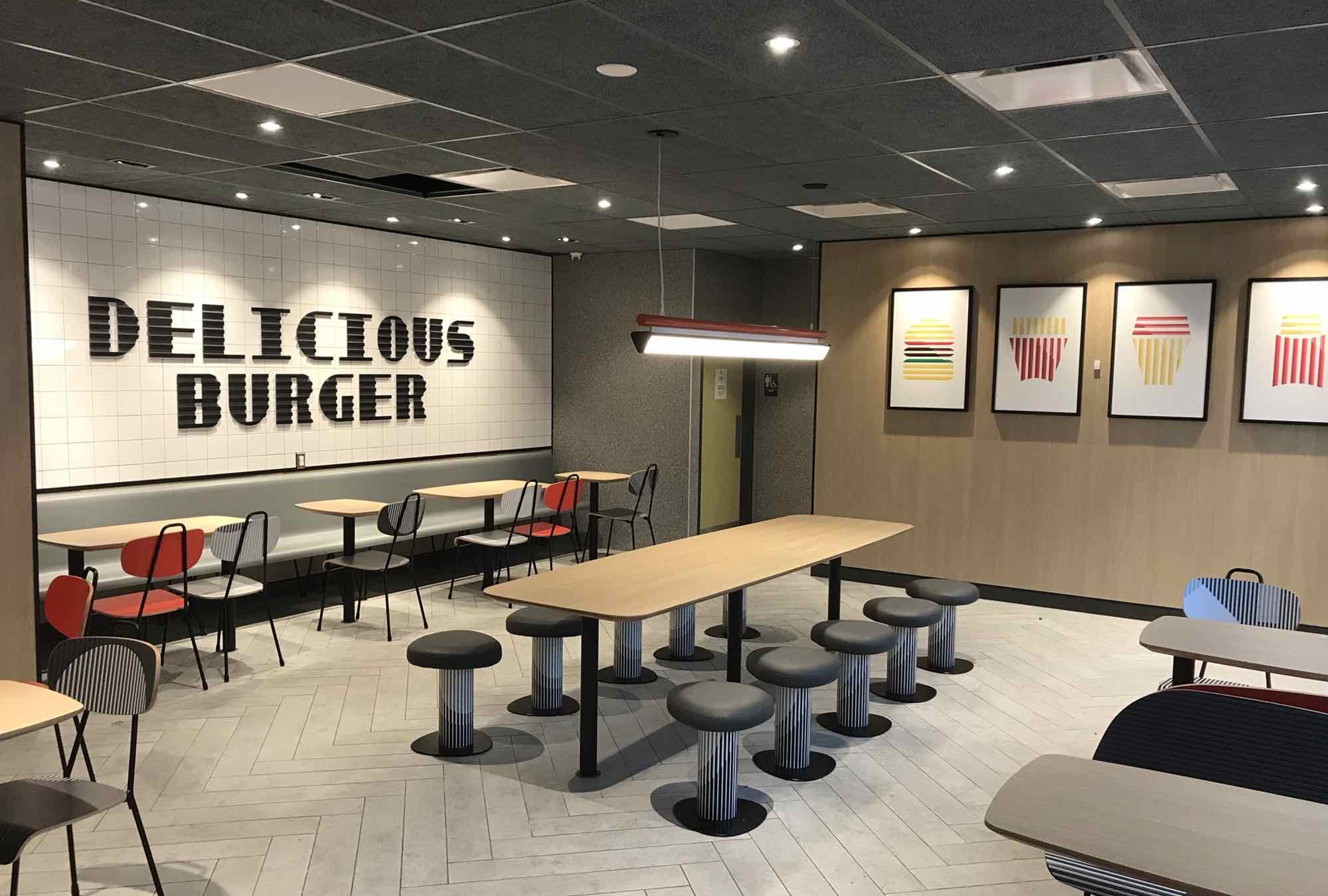 Mcdonald's Restaurant Construction Oakwood Village OH Seating Area - by Fred Olivieri