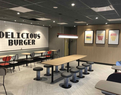 Mcdonald's Restaurant Construction Oakwood Village OH Seating Area - by Fred Olivieri