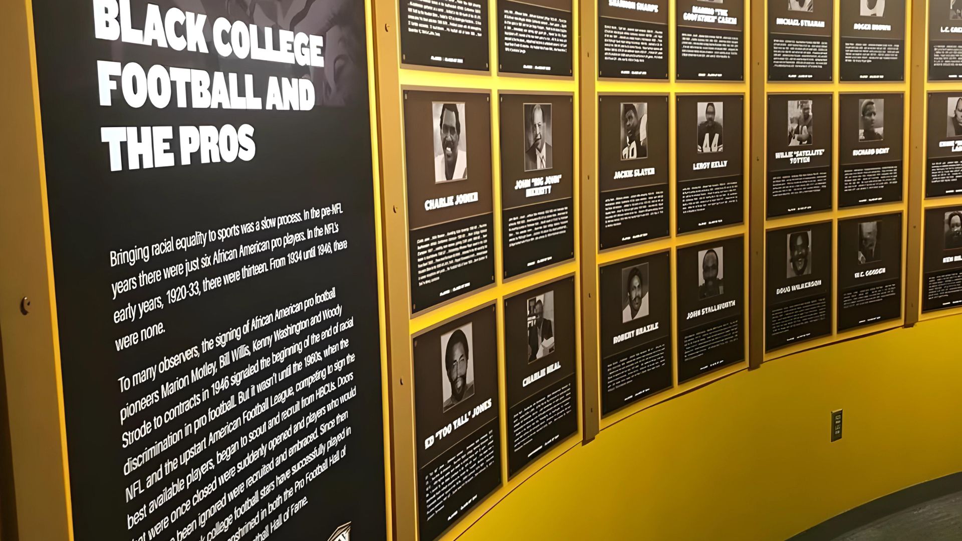 Pro Football Hall of Fame Canton OH Black College 2