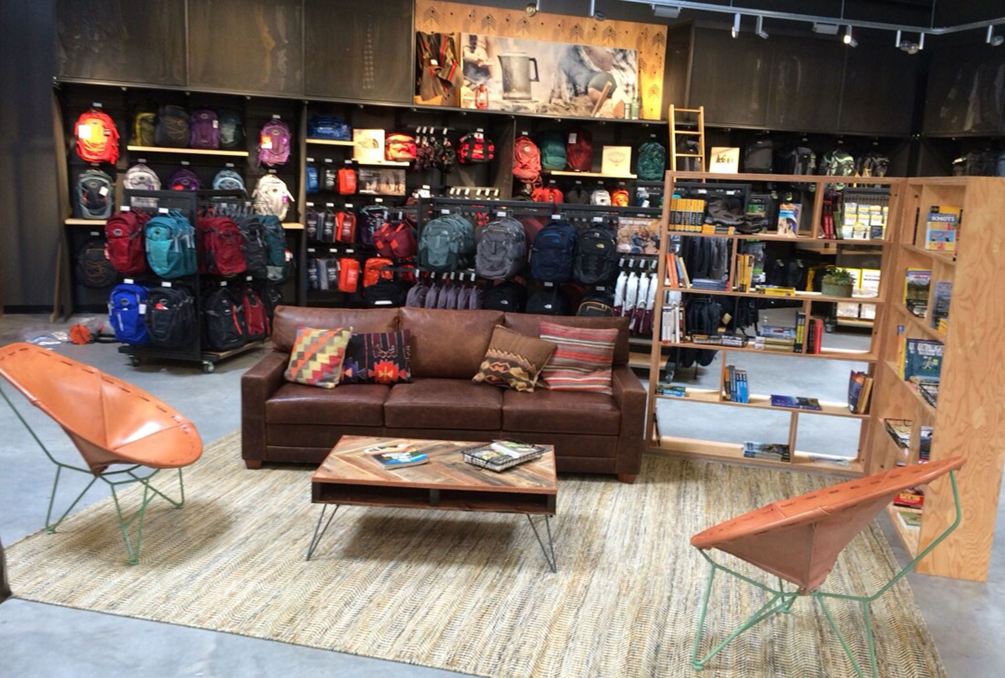 REI Sporting Goods General Contractor Kings Prussia PA Seating by Fred Olivieri