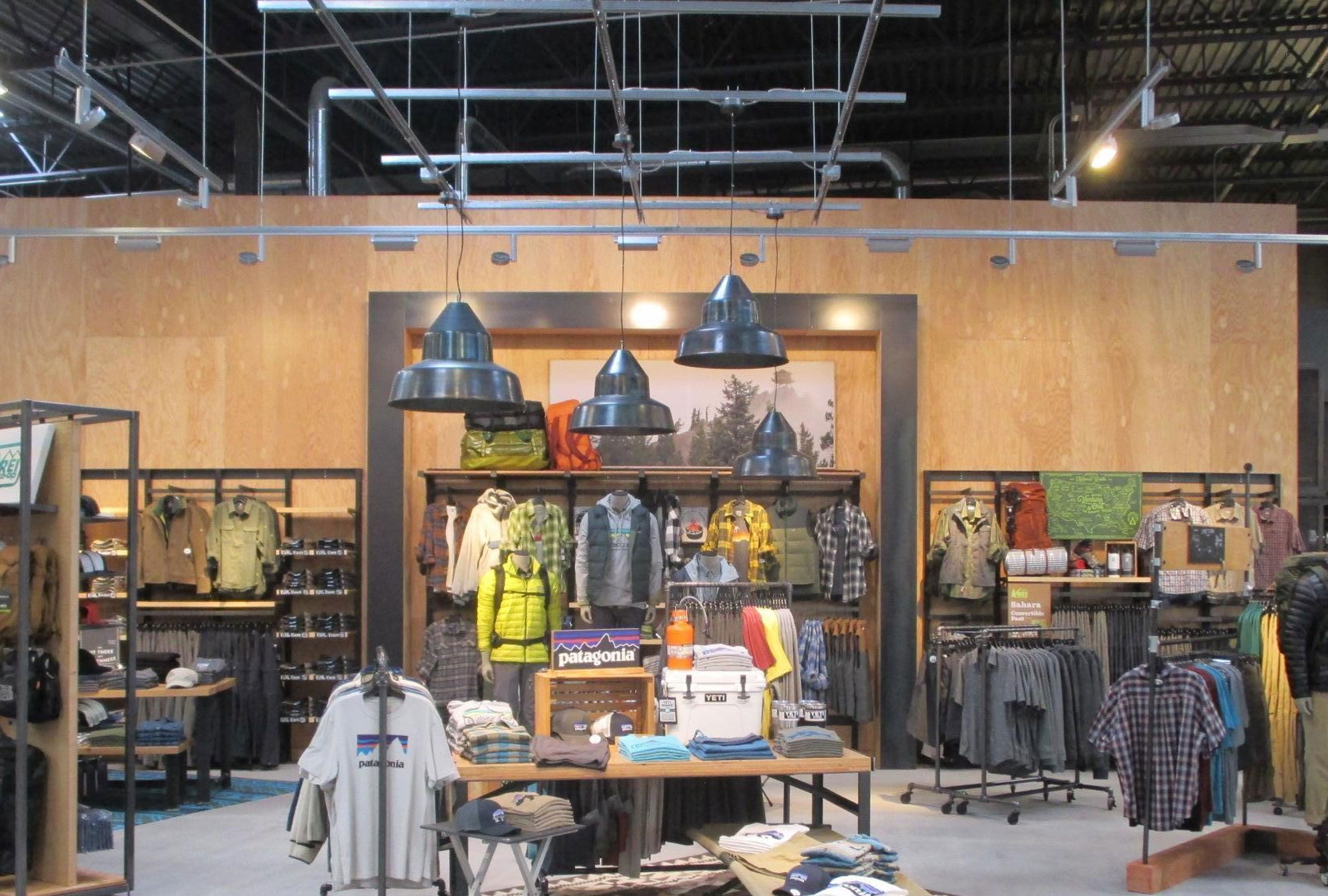 REI Sporting Goods General Contractor Rochester NY Wall Display by Fred Oliveri