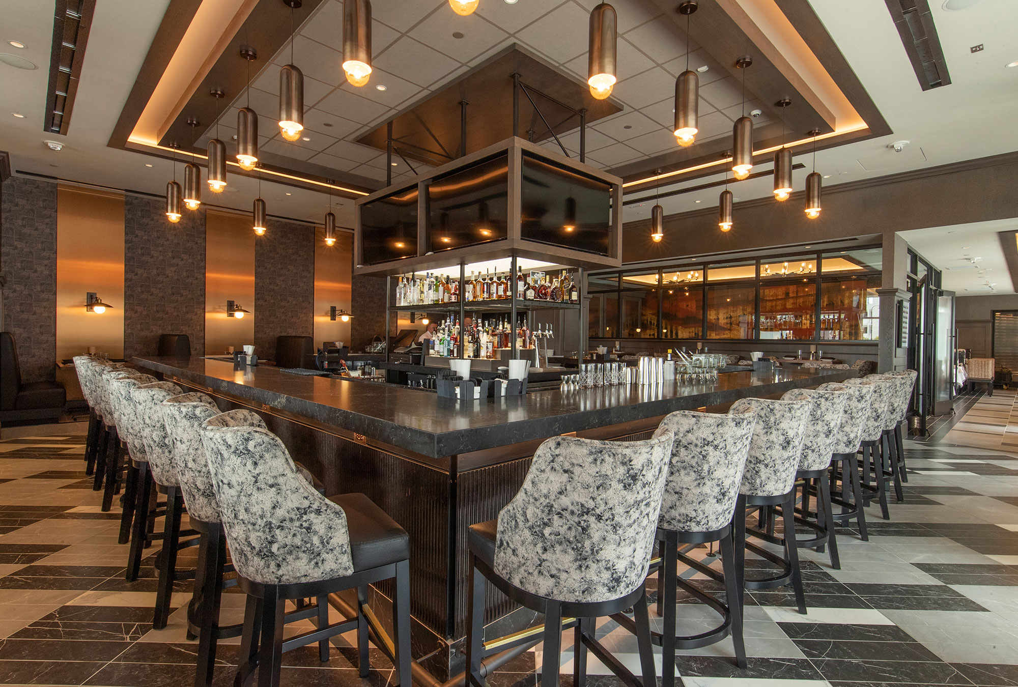Ruth's Chris Construction Contractor Services Bar Seating by Fred Oliveri