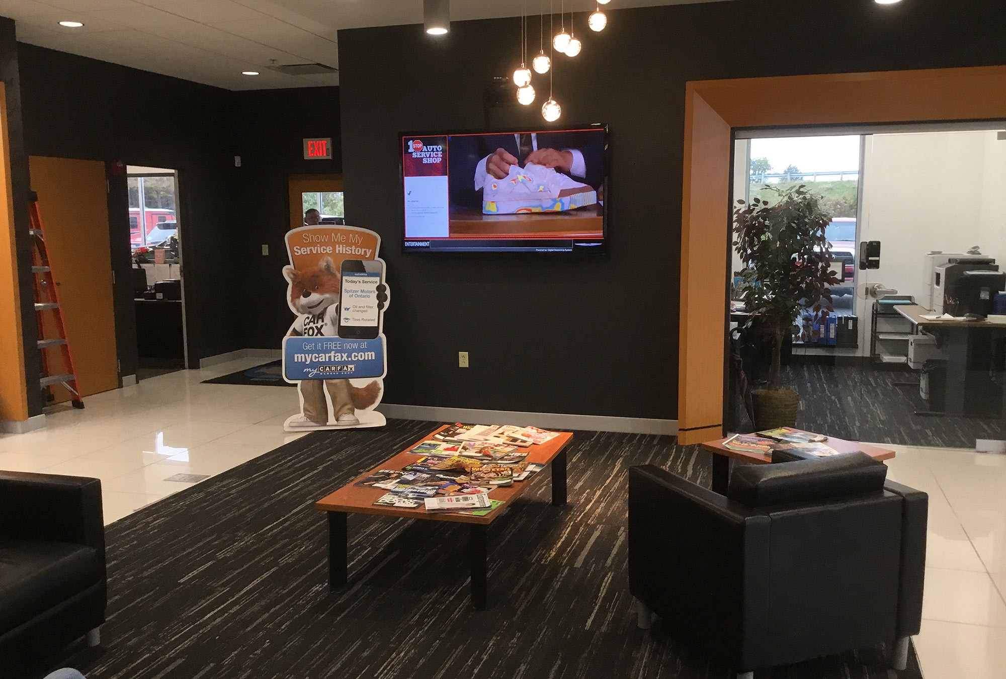 Spitzer Autoworld Car Dealership Construction Ontario OH Seating Area - by Fred Olivieri