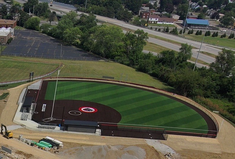 Timken Elementary Softball Field Academic Sports Field Construction by Fred Olivieri Construction Local Contractor in Stark County