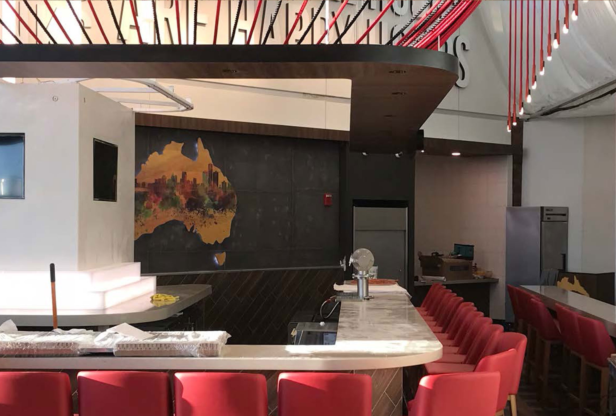 Top Restaurant Contractor Outback Bar Seating by Fred Olivieri