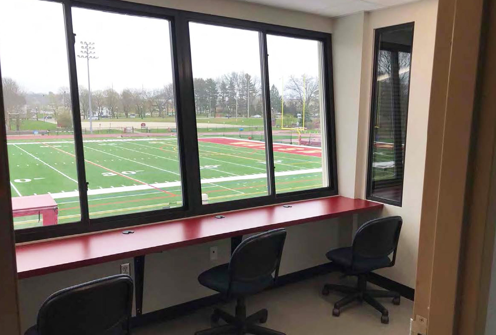 Walsh University Local Construction Contractors Press Box by Fred Oliveri