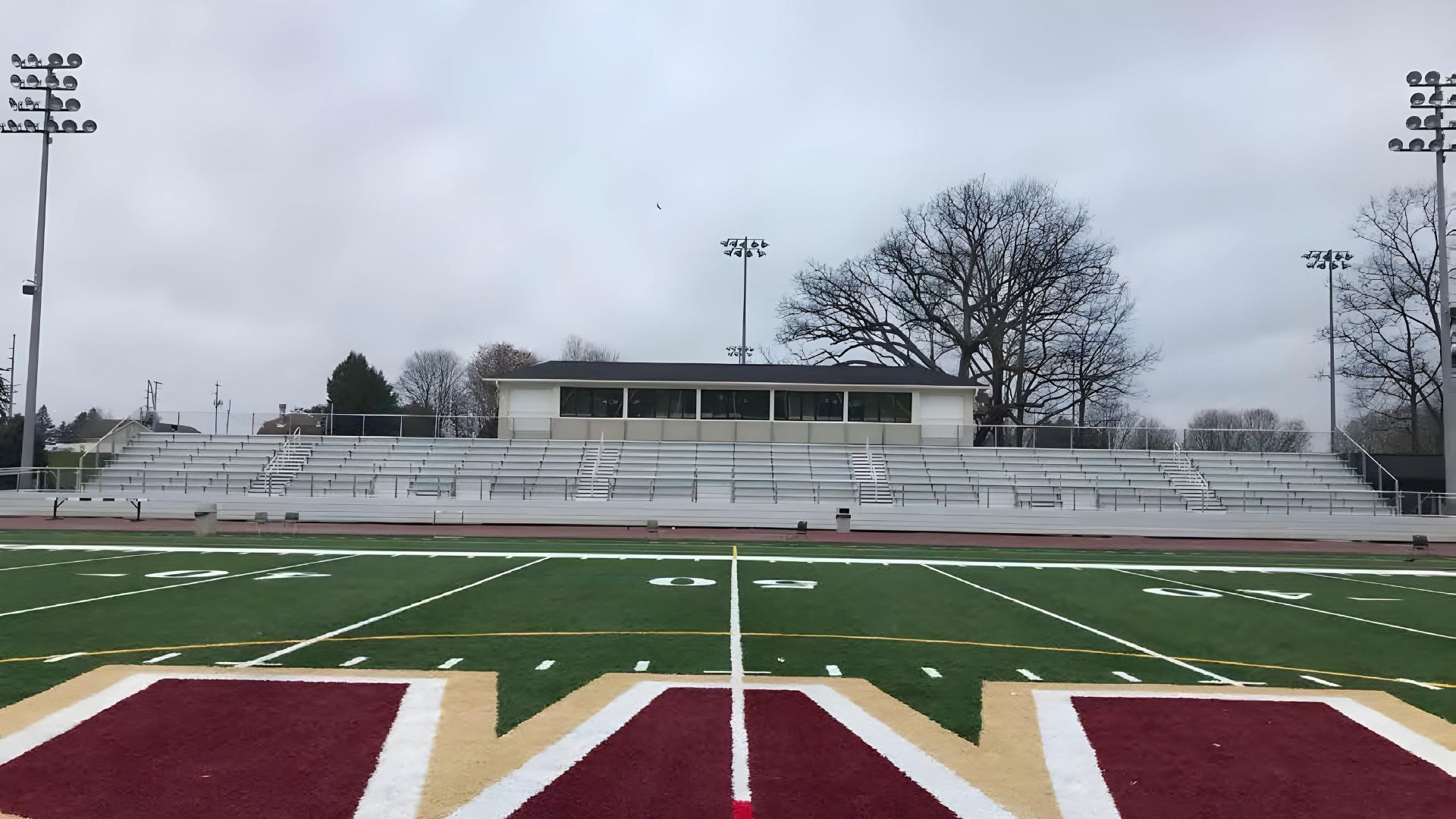 Walsh University Press Box Football Field