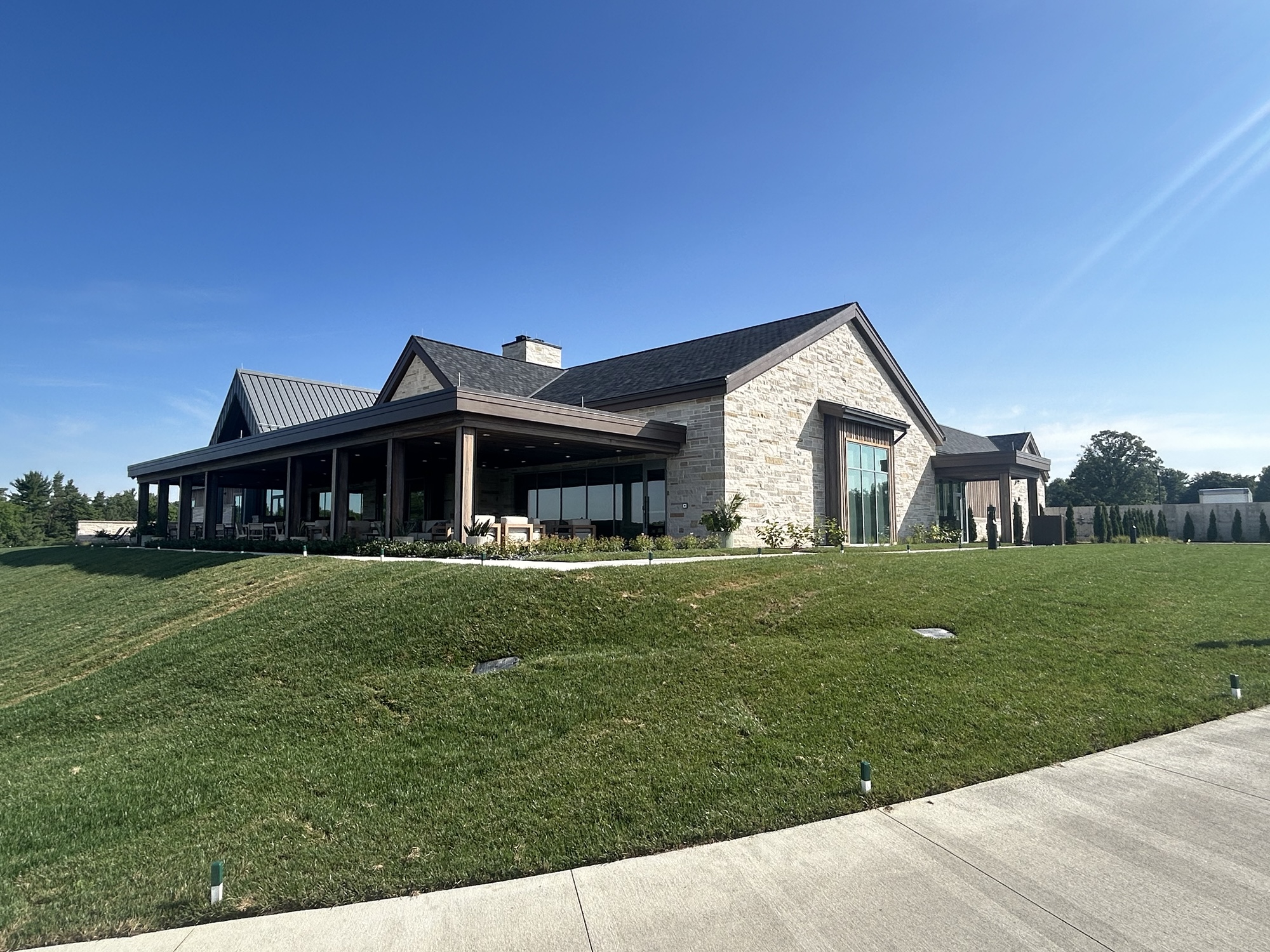 Westfield Country Club New Patio at Clubhouse Overlooking Golf Course by Fred Olivieri Construction Company