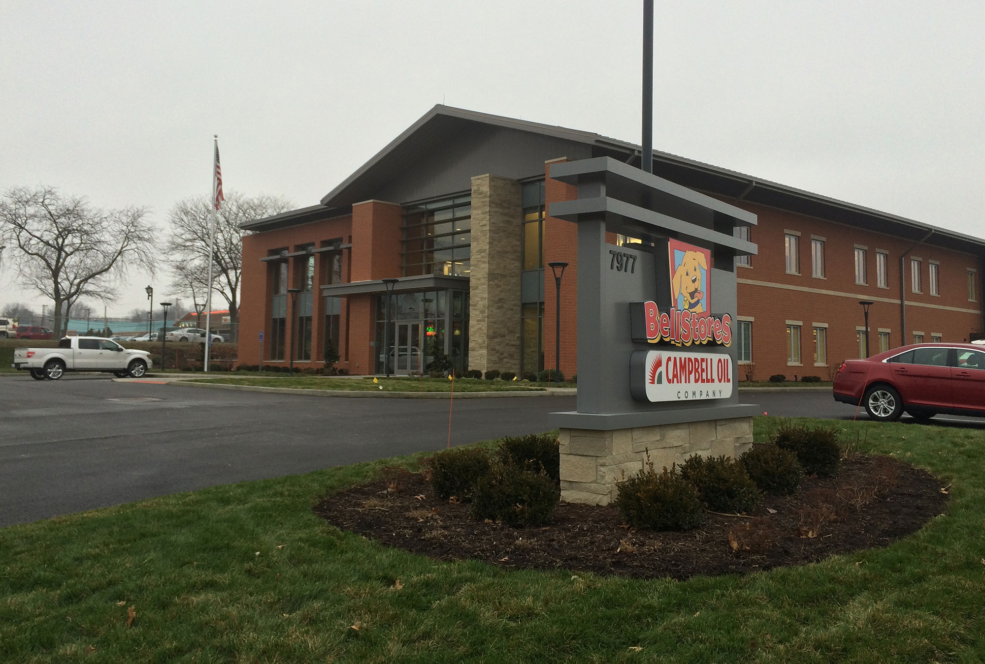 65 Years of Corporate Office Contractor Expertise Sign and Entrance - Massillon, Ohio by Fred Olivieri