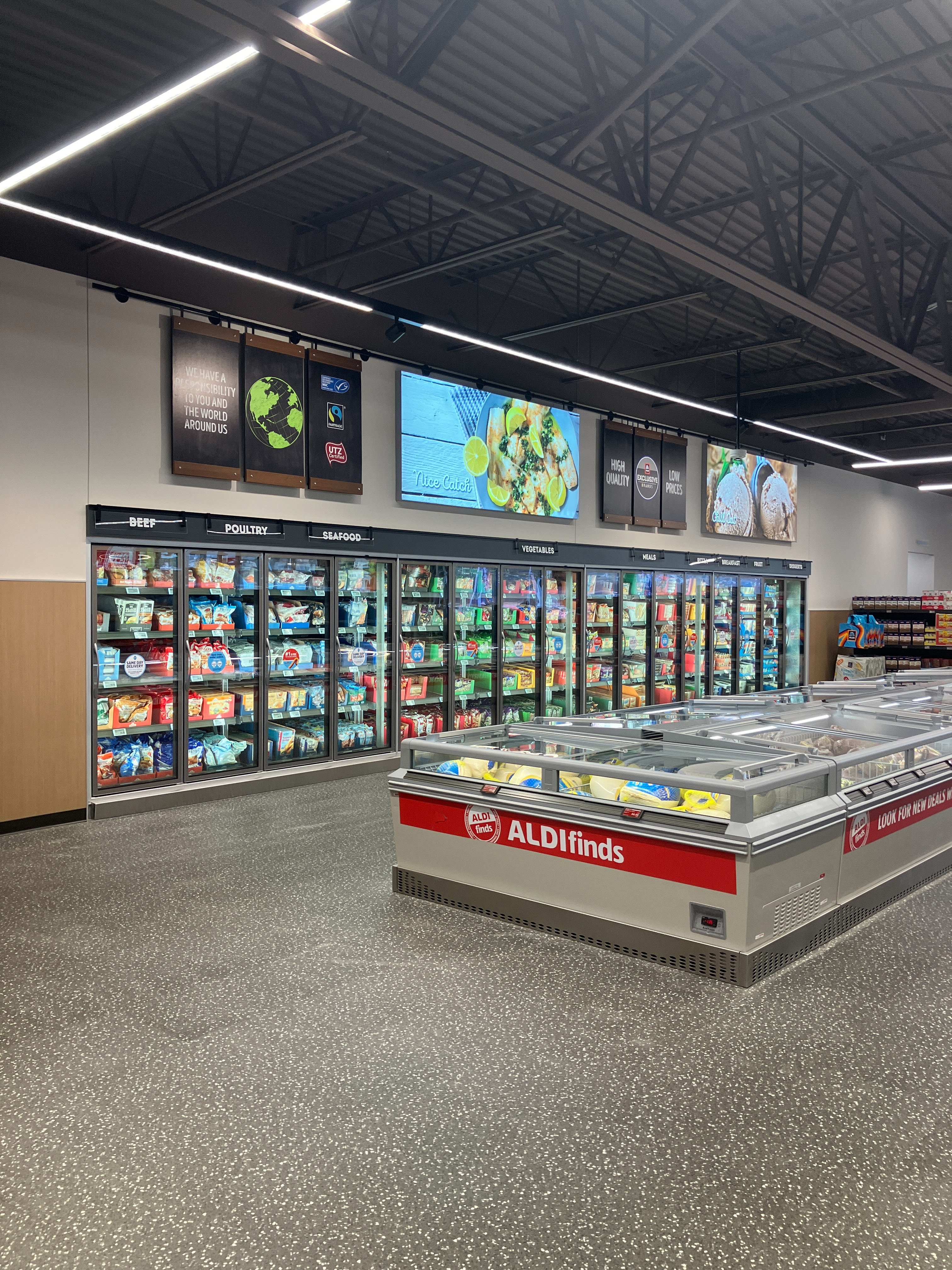 Aldi Canton Ohio Retail Construction Frozen Foods