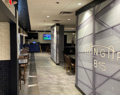 Best Restaurant Construction Companies Hanger 815 Dining Entrance by Fred Olivieri