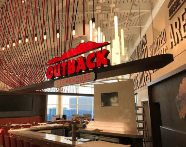 Top Restaurant Contractor Outback Sign by Fred Olivieri